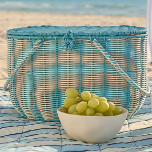 Ocean Blue Picnic Basket