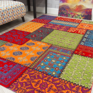 Festival Patchwork Accent Rug